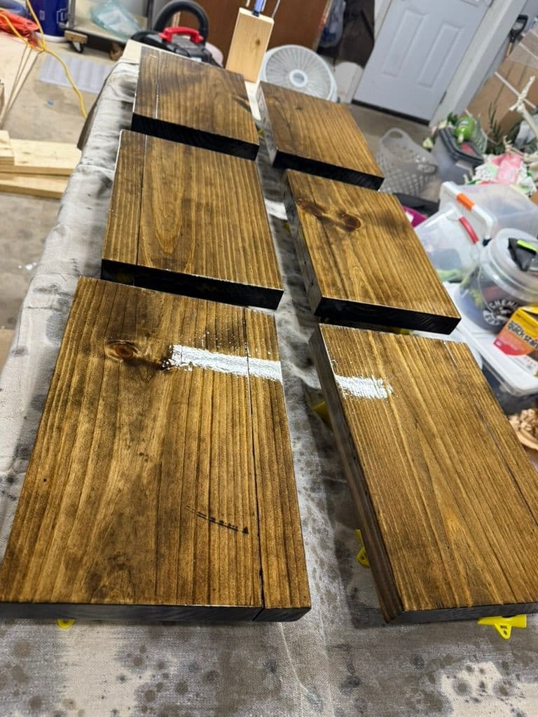 Dark Walnut Floating Shelves