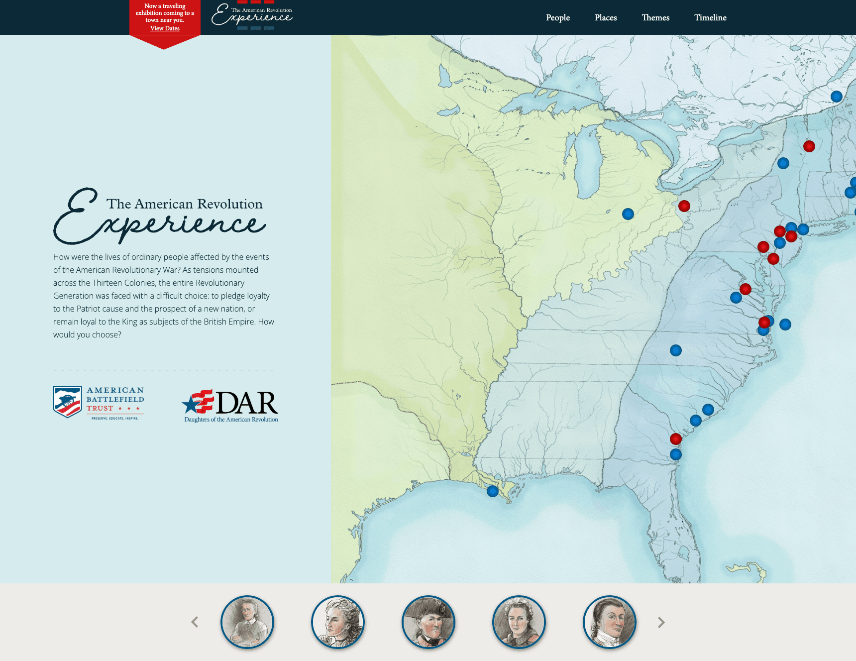 American Revolution Experience — Interactive Educational Map and Story Platform screenshot 2