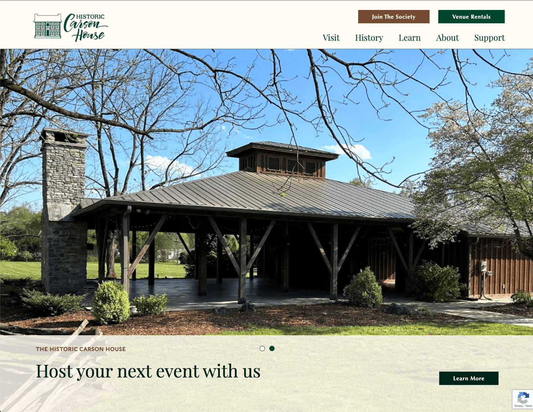 Carson House Museum Website project screenshot