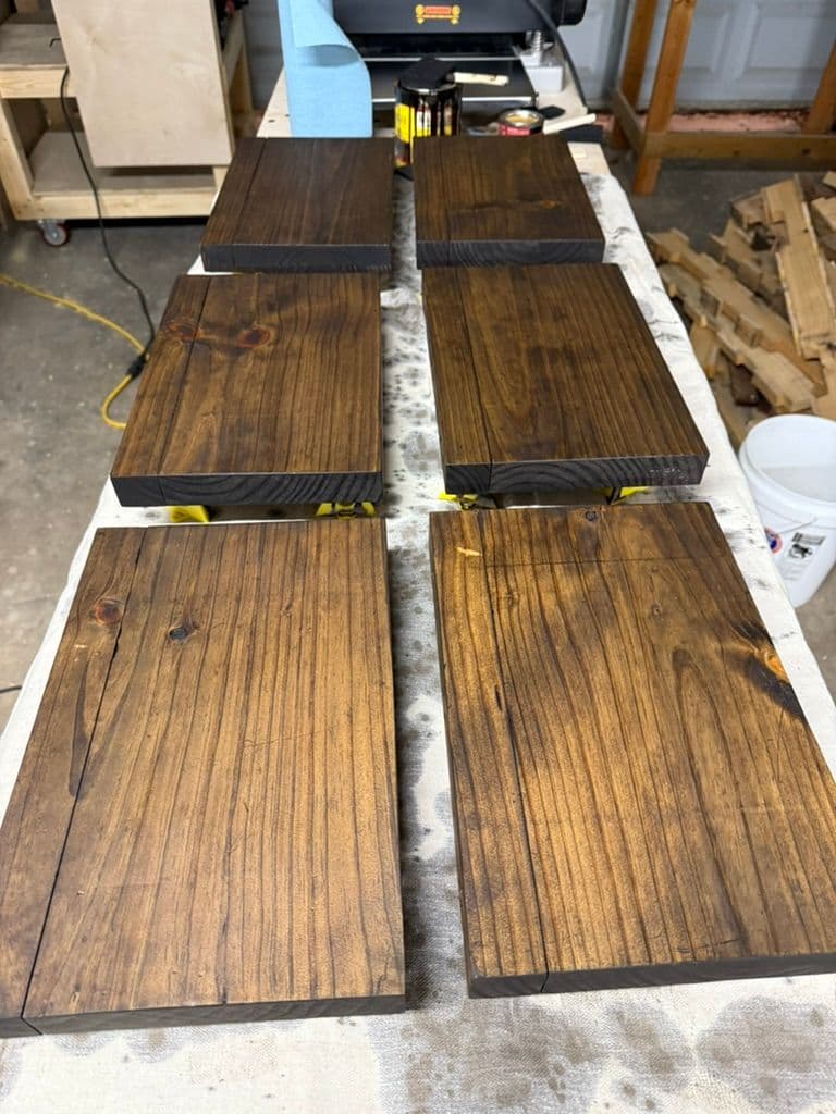 Dark Walnut Floating Shelves